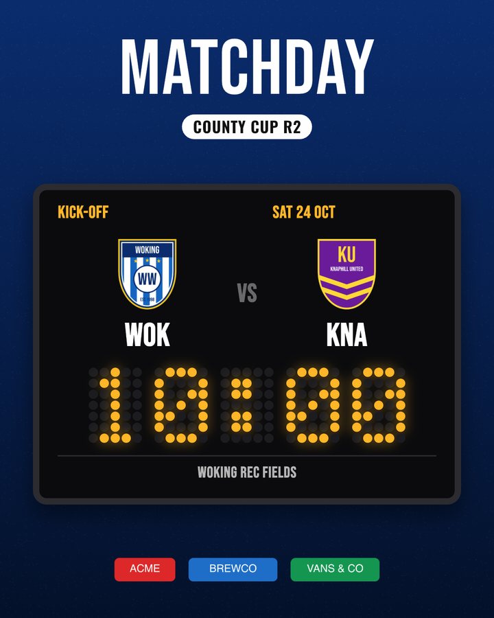 Fixture graphic styled as a stadium scoreboard
